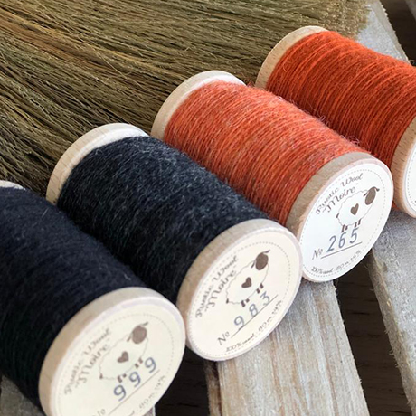 Rustic moire wool clearance thread